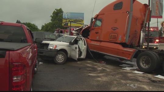 Pickup Truck Crush in Pennsylvania Big Rig Crash